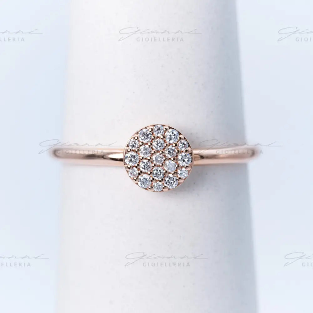 Anello Crivelli - Pavè di diamanti Anelli