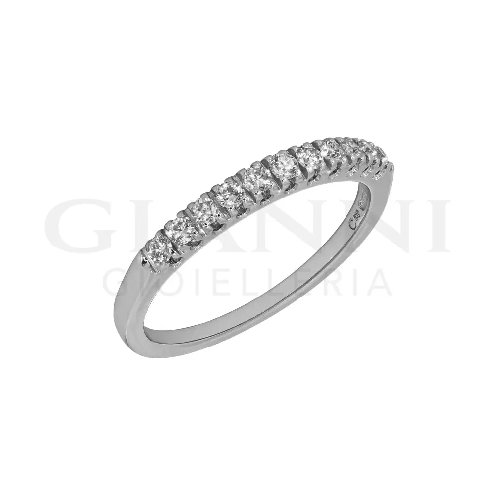 Anello Crivelli - Riviera in Oro Bianco con Diamanti 0,25 ct. Anelli