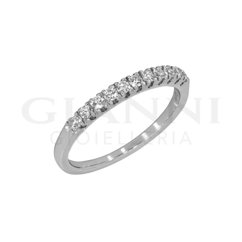 Anello Crivelli - Riviera in Oro Bianco con Diamanti 0,25 ct. Anelli