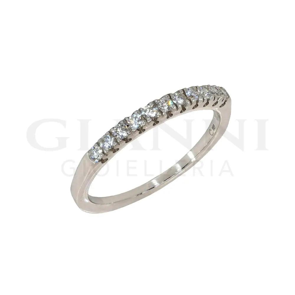 Anello Crivelli - Riviera in Oro Bianco con Diamanti 0,25 ct. Anelli