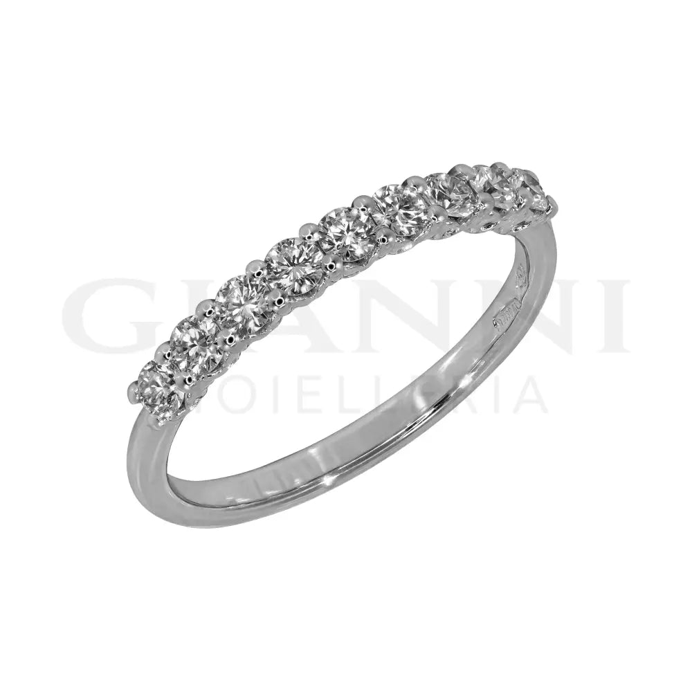 Anello Crivelli - Riviera in Oro Bianco con Diamanti 0,45 ct. - Anelli
