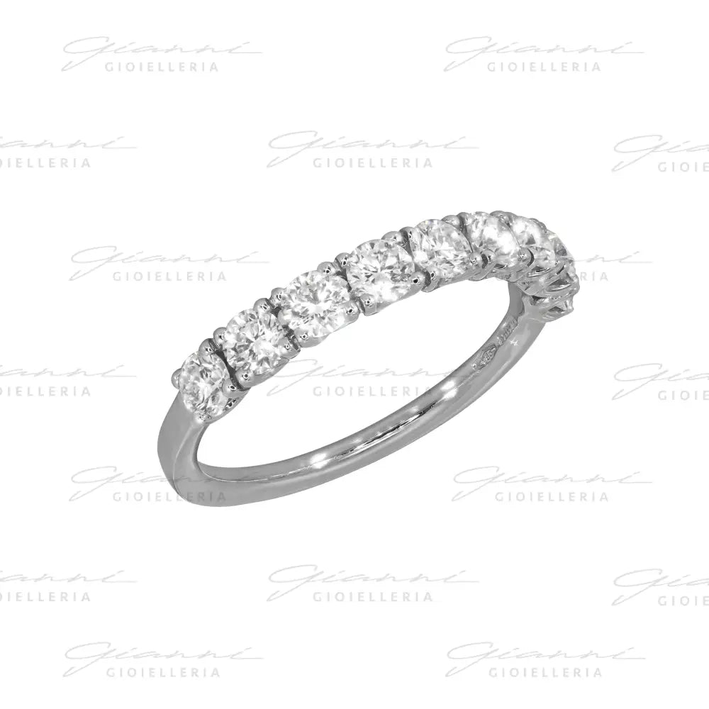 Anello Crivelli - Riviera di Diamanti 1,00 ct. in Oro Bianco Anelli