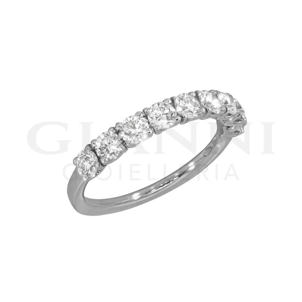 Anello Crivelli - Riviera di Diamanti 1,00 ct. in Oro Bianco Anelli