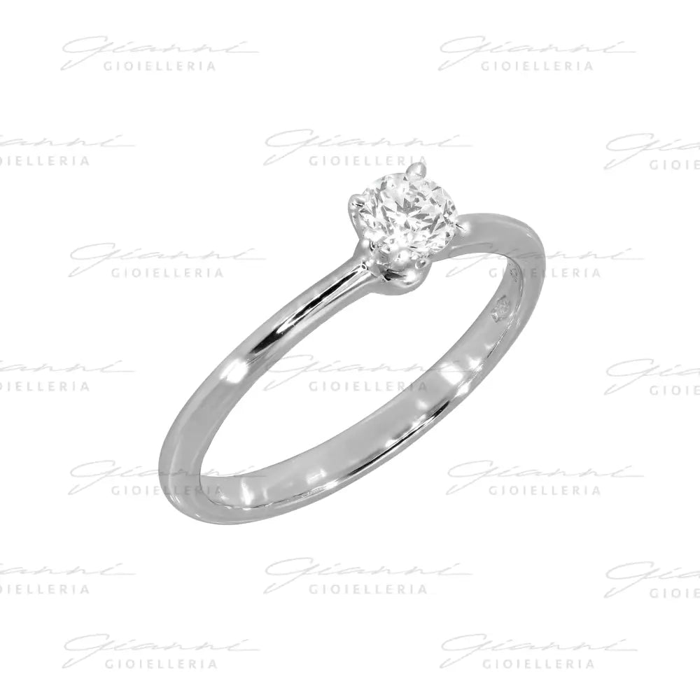 Anello Crivelli - Solitario da 0,30 ct. in Oro Bianco Anelli