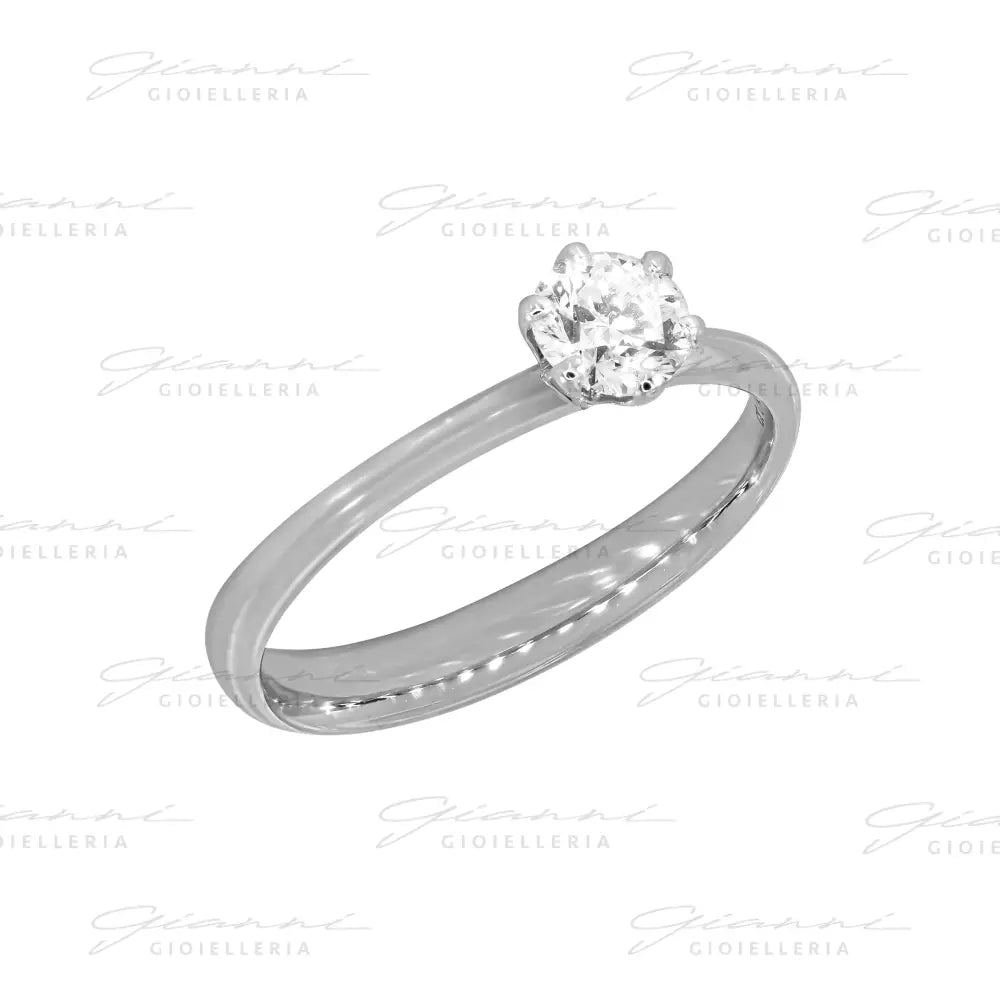 Anello Crivelli - Solitario da 0,40 ct. in Oro Bianco Anelli