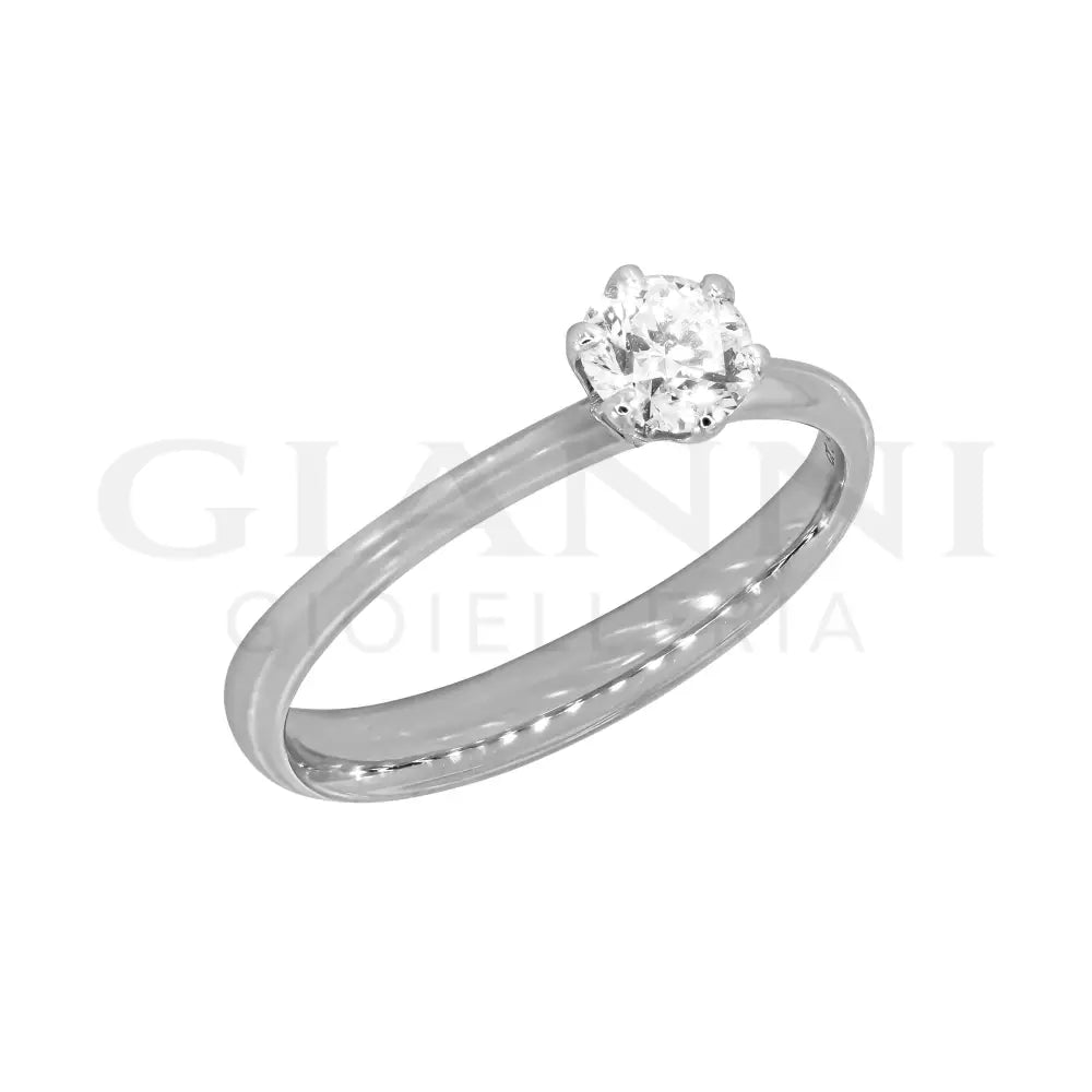 Anello Crivelli - Solitario da 0,40 ct. in Oro Bianco Anelli