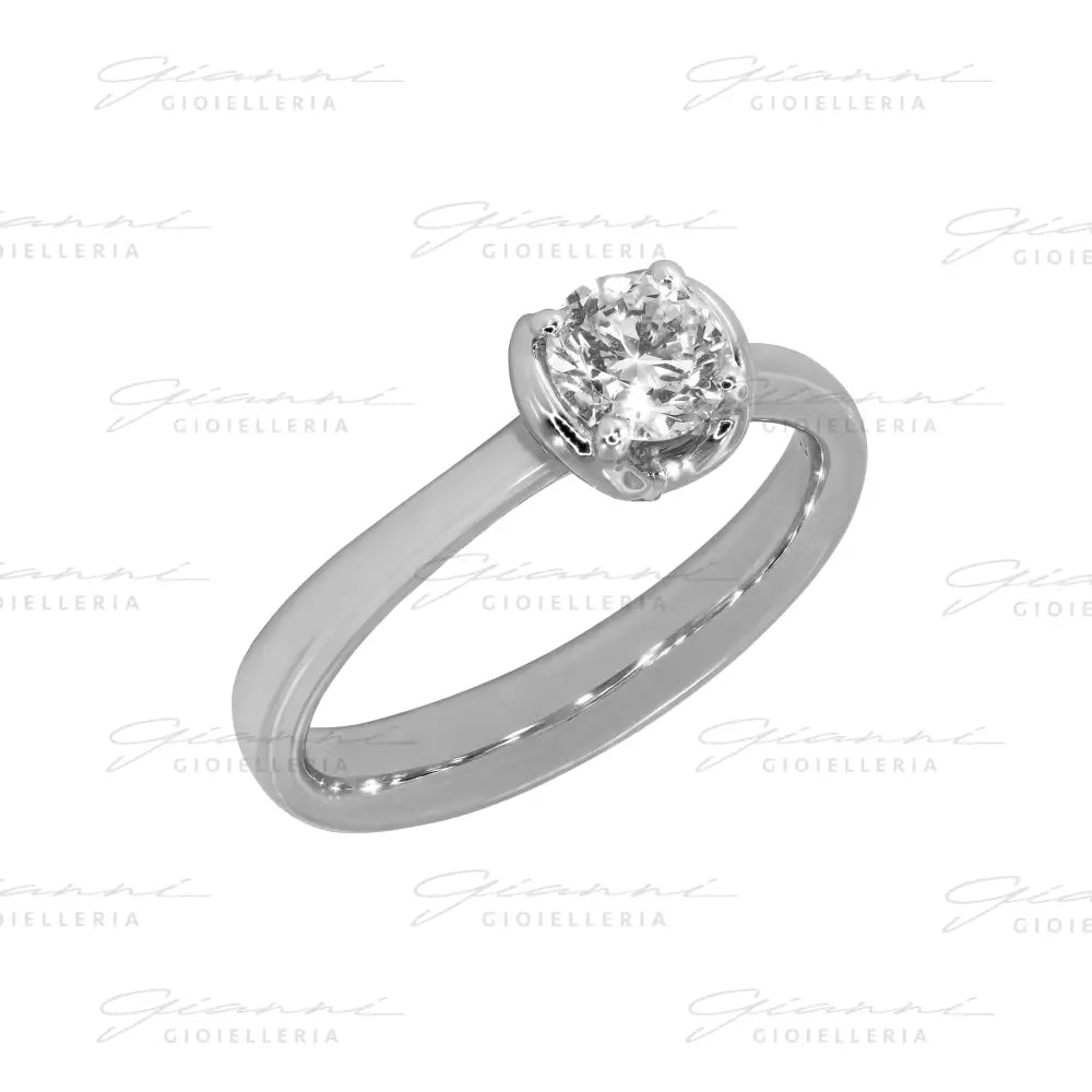Anello Crivelli - Solitario da 0.52 ct. in Oro Bianco Anelli