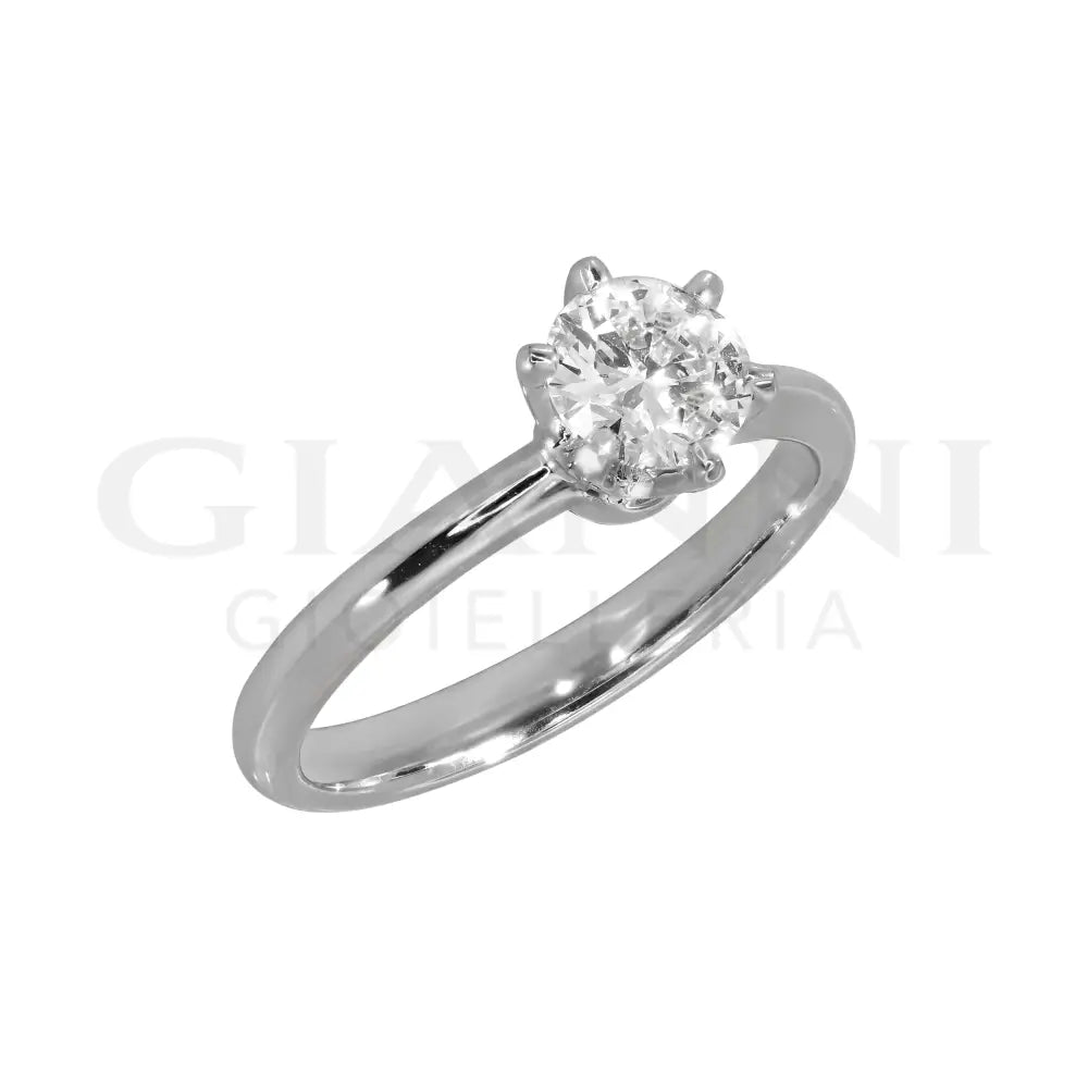 Anello Crivelli - Solitario da 0.70 ct. in Oro Bianco Anelli