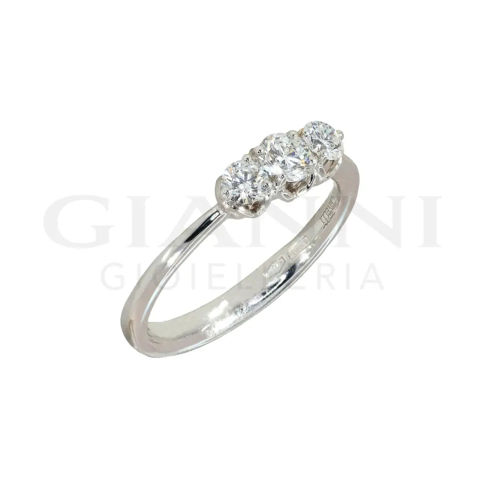 Anello Crivelli - Trilogy con Diamanti 0,50 ct. in Oro bianco Anelli