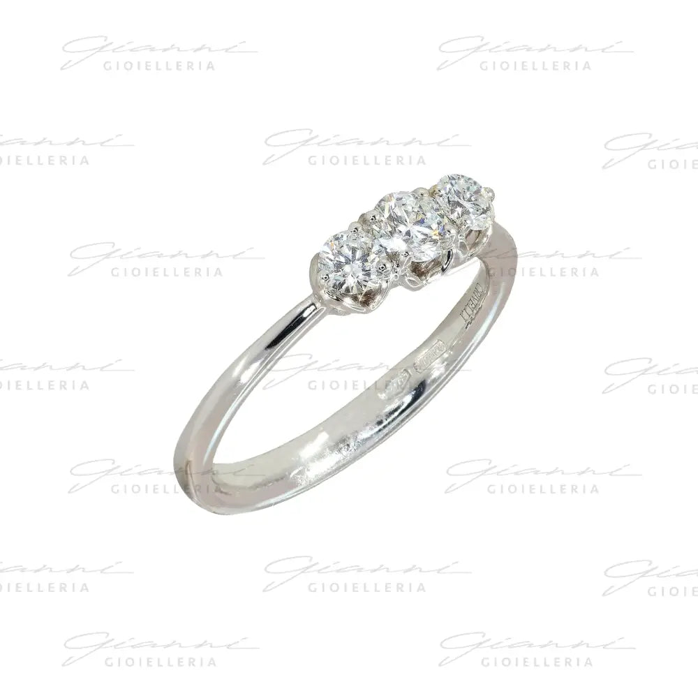 Anello Crivelli - Trilogy con Diamanti 0,50 ct. in Oro bianco Anelli