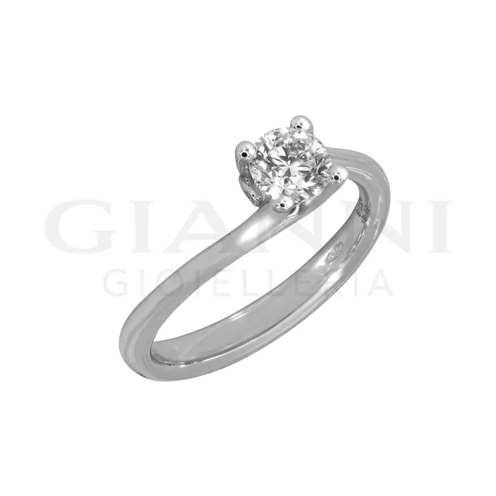 Anello Crivelli - Valentin in Oro Bianco con Diamanti - Anelli
