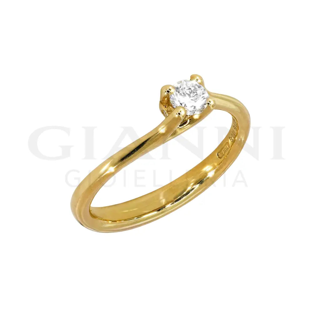 Anello Crivelli - Solitario da 0.20 ct. in Oro Giallo Anelli