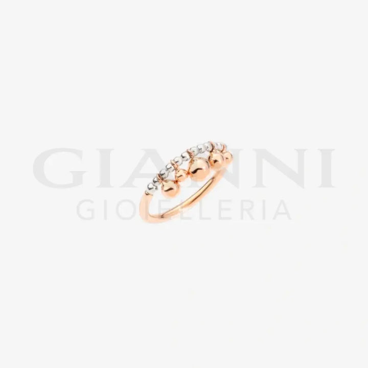 Anello DoDo - Bollicine oro rosa & argento Anelli