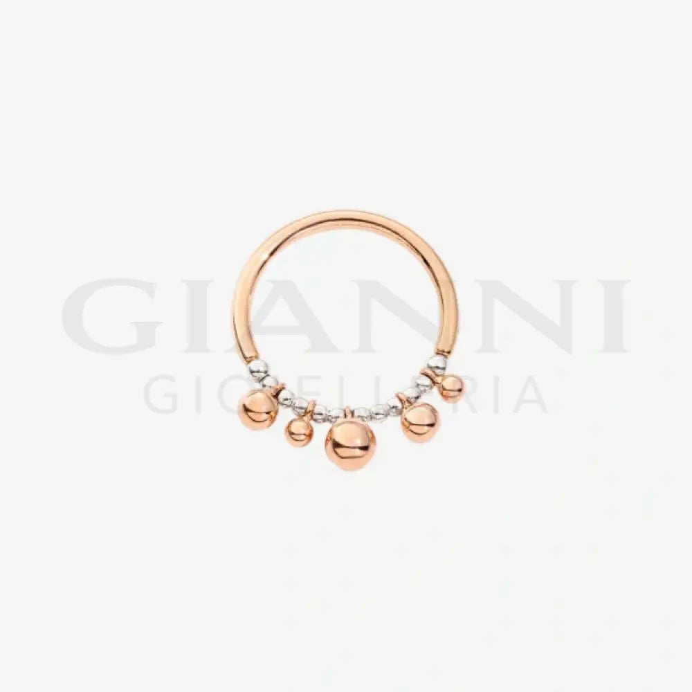 Anello DoDo - Bollicine oro rosa & argento Anelli