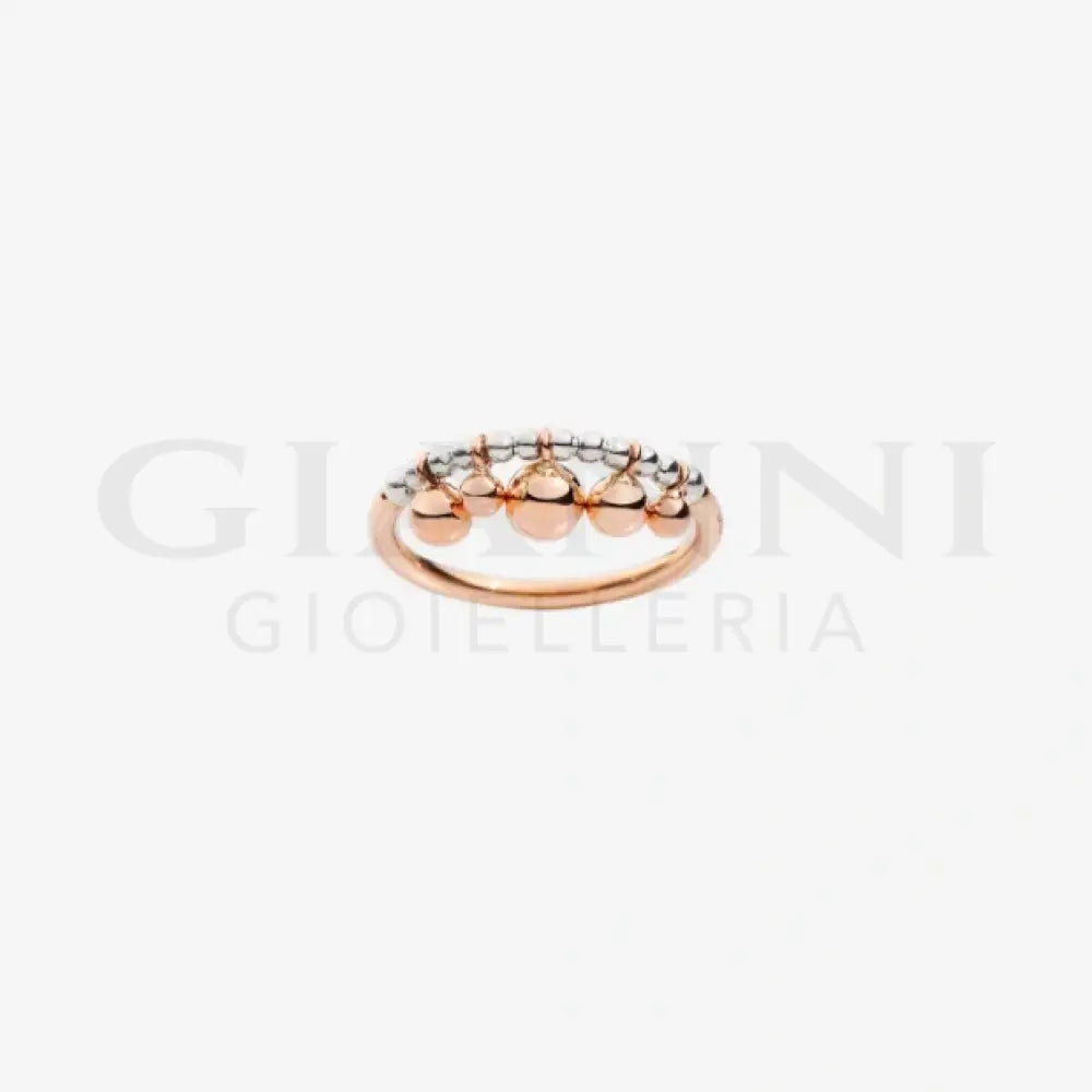 Anello DoDo - Bollicine oro rosa & argento Anelli