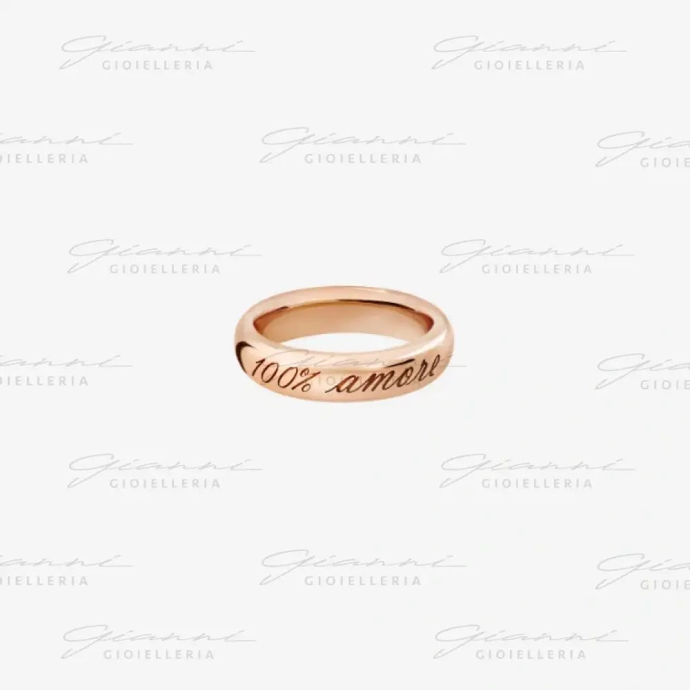 Anello DoDo - Cuore oro rosa & rubino sintetico Anelli