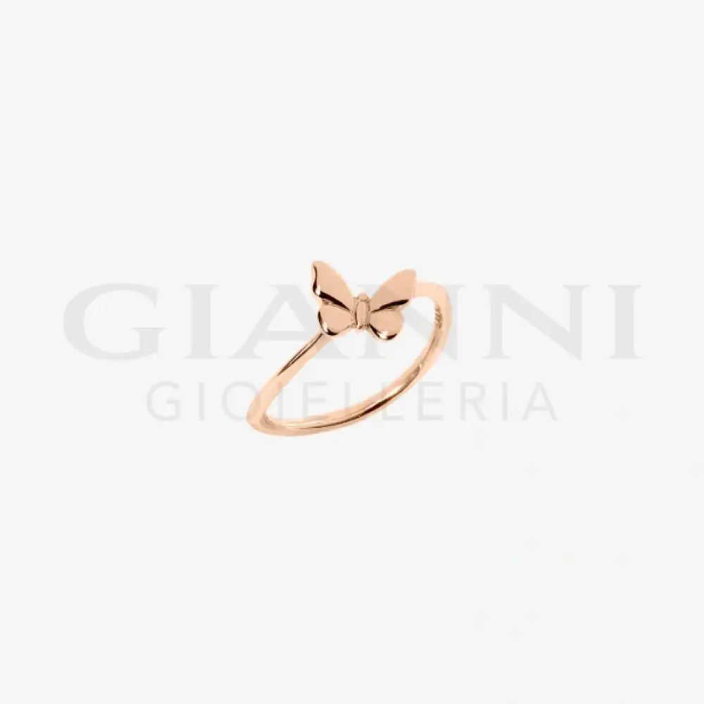 Anello DoDo - Farfalla oro rosa Anelli