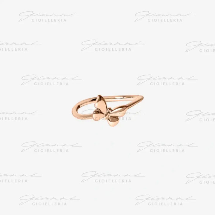 Anello DoDo - Farfalla oro rosa Anelli