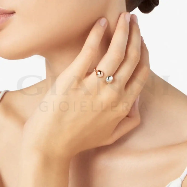 Anello DoDo - Pepita argento & oro rosa Anelli