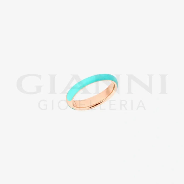 Anello DoDo - Rondelle argento dorato & smalto Anelli
