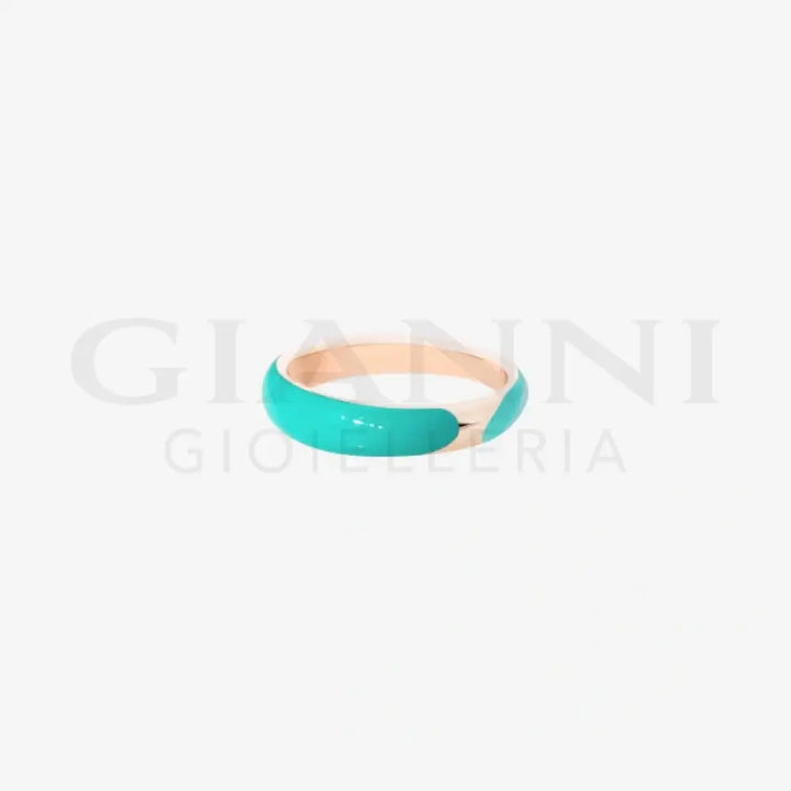 Anello DoDo - Rondelle argento dorato & smalto Anelli