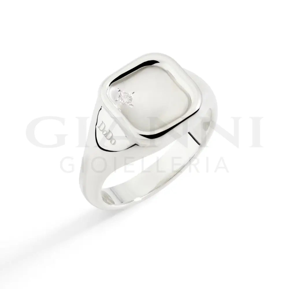 Anello DoDo - Sigillo argento & diamante bianco Anelli