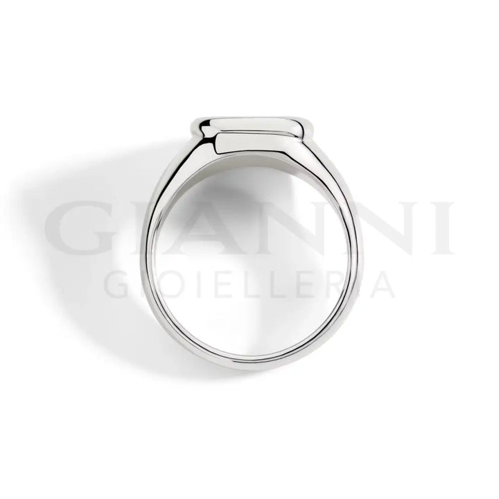Anello DoDo - Sigillo argento & diamante bianco Anelli