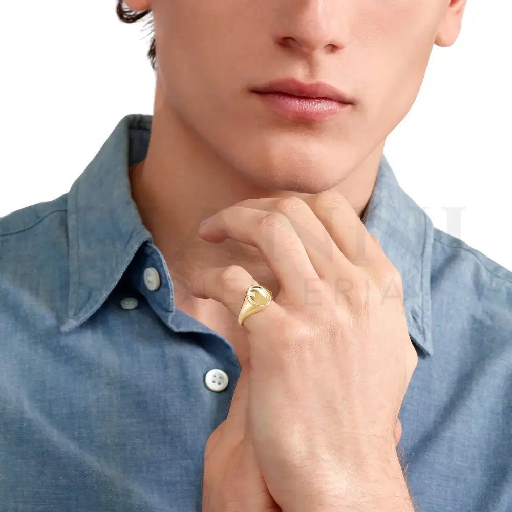 Anello DoDo - Sigillo oro giallo & diamante bianco Anelli