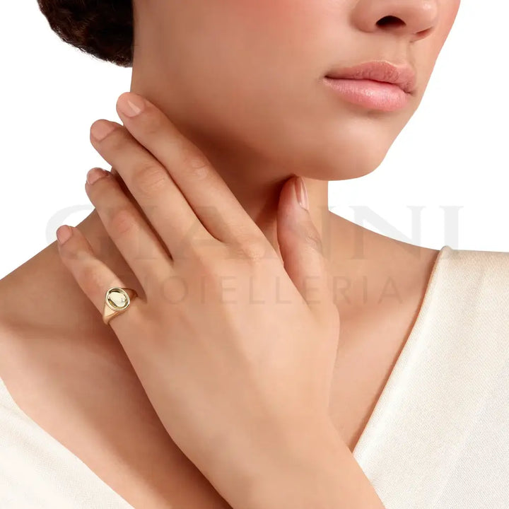 Anello DoDo - Sigillo oro giallo & diamante bianco Anelli