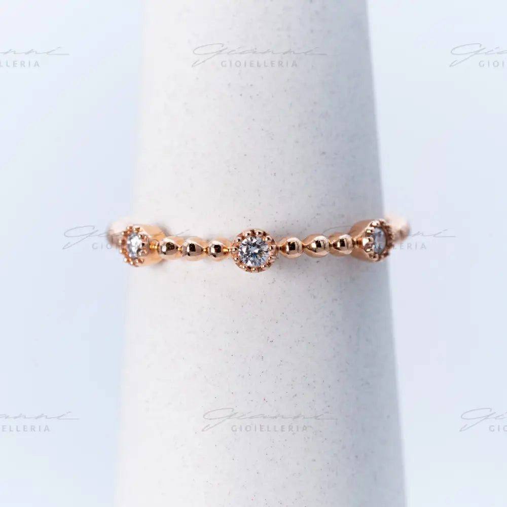 Anello falangetta con diamanti