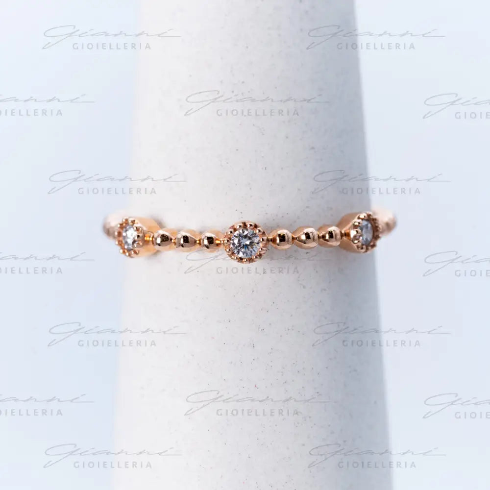 Anello falangetta con diamanti