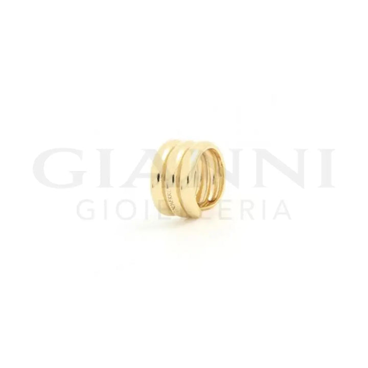 Anello Unoaerre - Aperto in bronzo con galvanica in oro giallo - Anelli