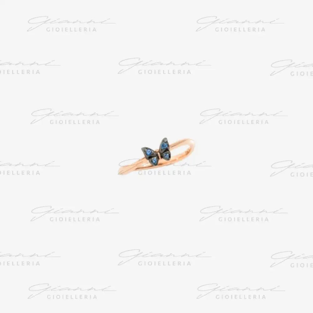 AnelloDoDo - Farfalla oro rosa & zaffiri Anelli