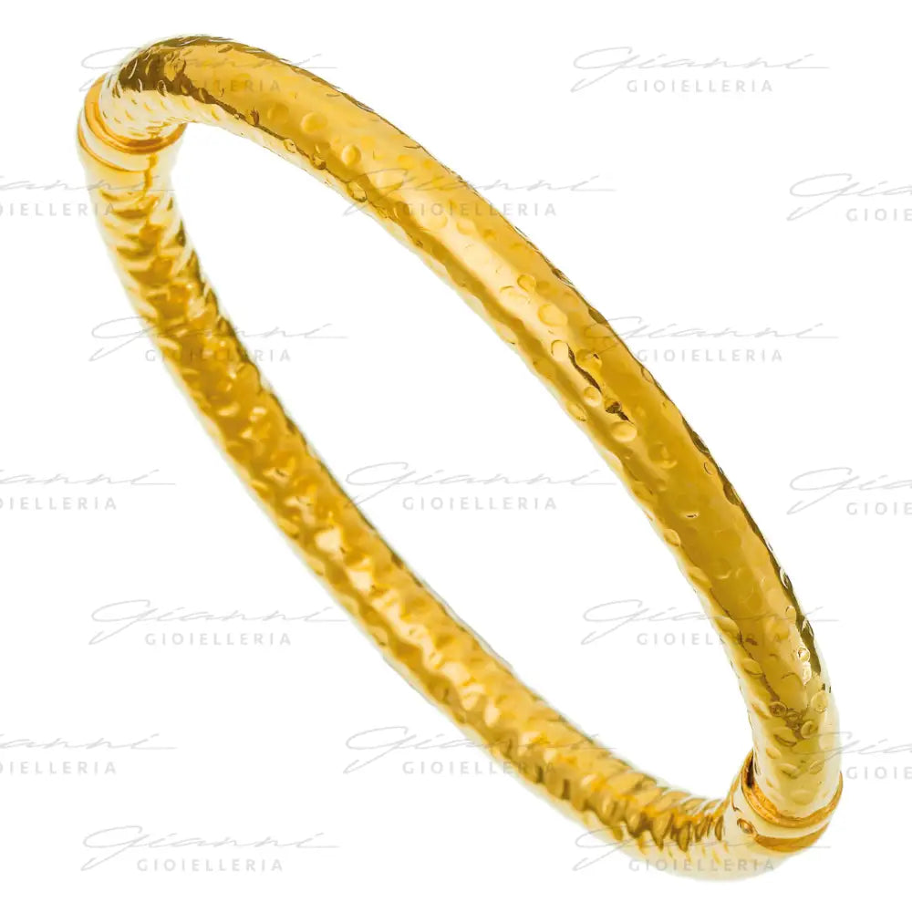 Bangle Giovanni Raspini - Rock Piccolo Argento Dorato Bracciali