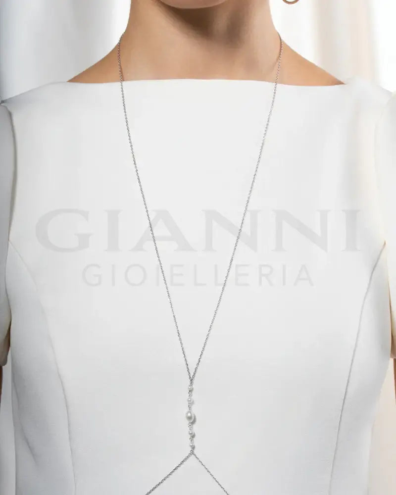 Body Chain Rue Des Mille - pearl halo - Collane