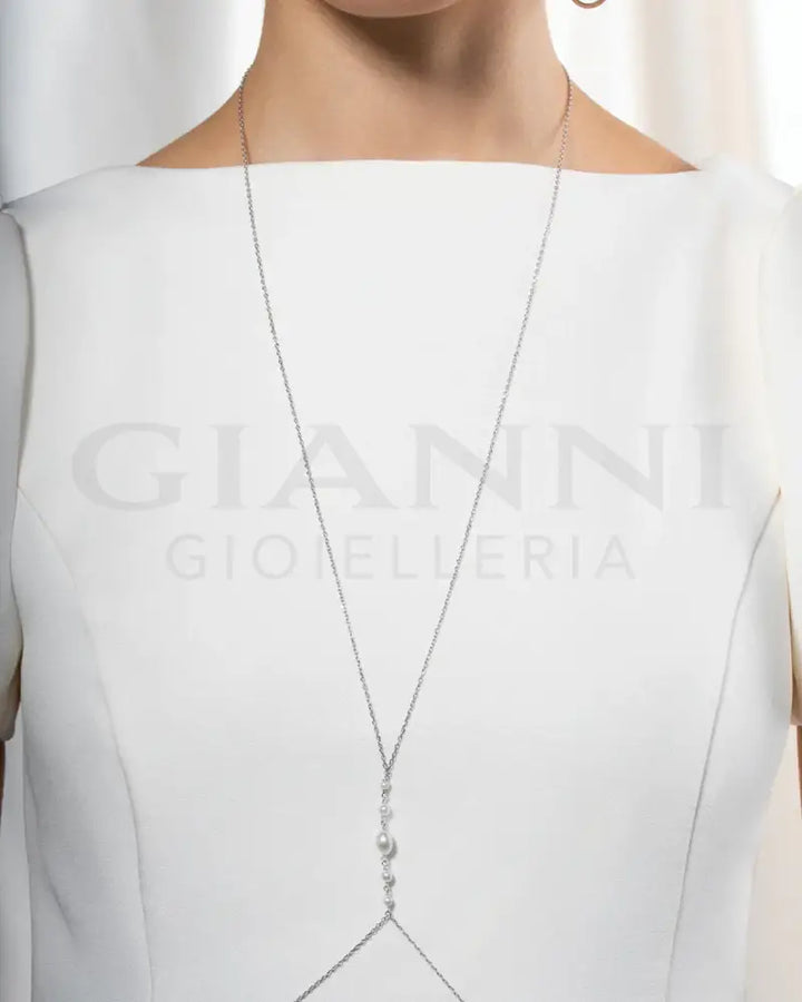 Body Chain Rue Des Mille - pearl halo - Collane