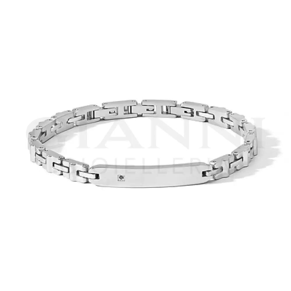 Bracciale Comete - Acciaio con Zircone Nero - Bracciali
