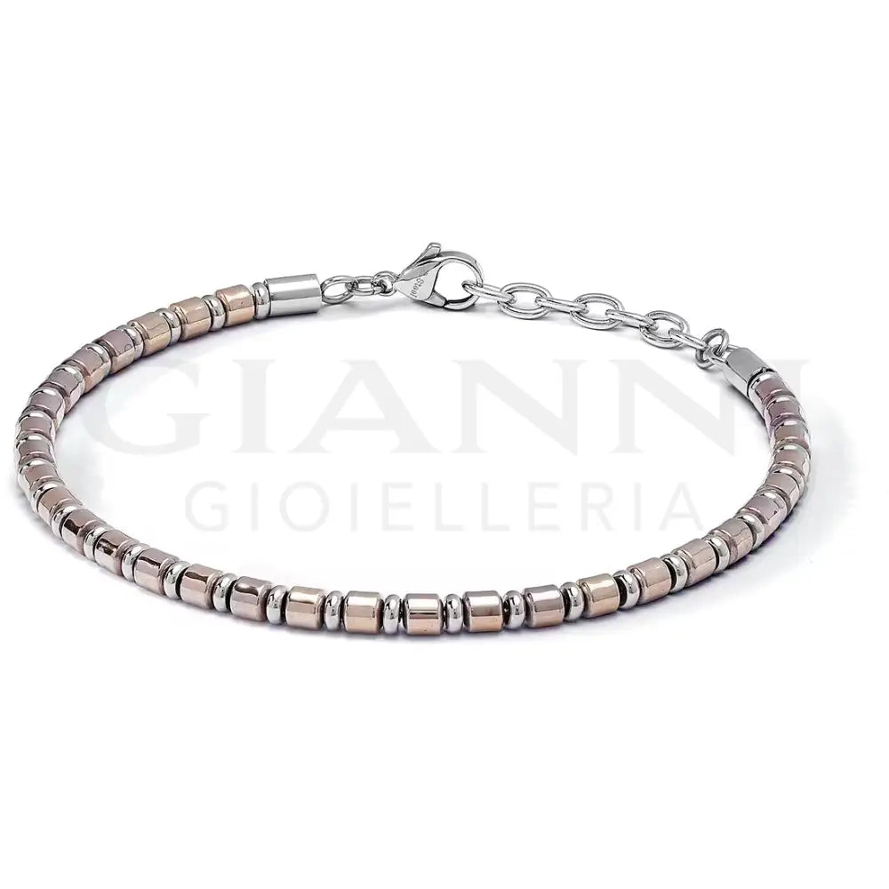 Bracciale Comete - Acciaio ed Ematite Pvd Rosé - Bracciali