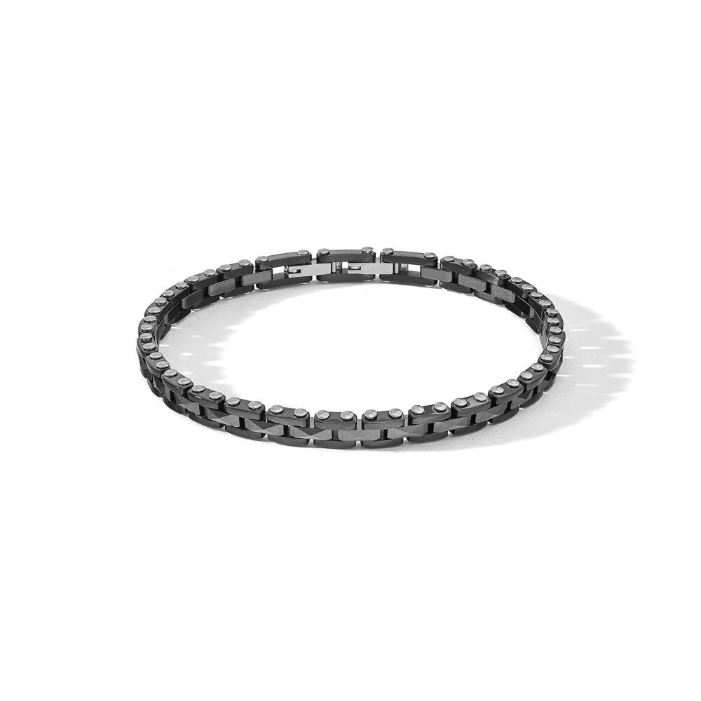 Bracciale Comete - Acciaio Pvd Nero e Ceramica