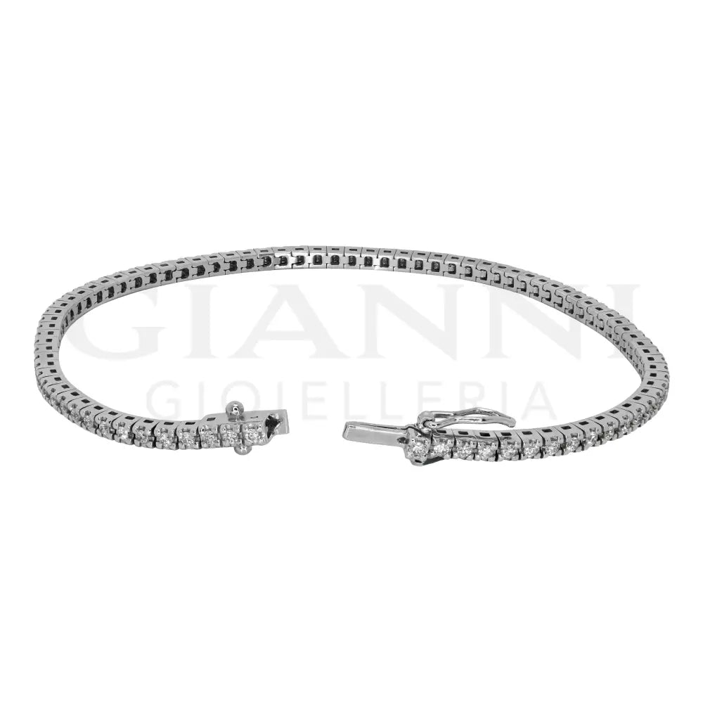 Bracciale Crivelli - Tennis in Oro Bianco con Diamanti 1,00 ct. - Bracciali