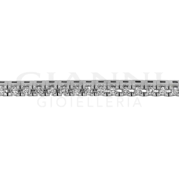 Bracciale Crivelli - Tennis in Oro Bianco con Diamanti 1,00 ct. - Bracciali