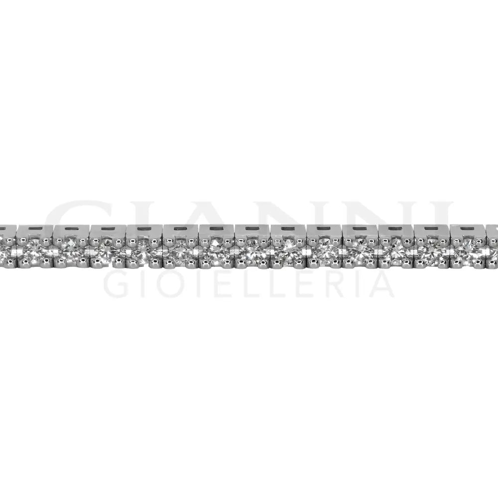 Bracciale Crivelli - Tennis in Oro Bianco con Diamanti 1,50 ct. - Bracciali