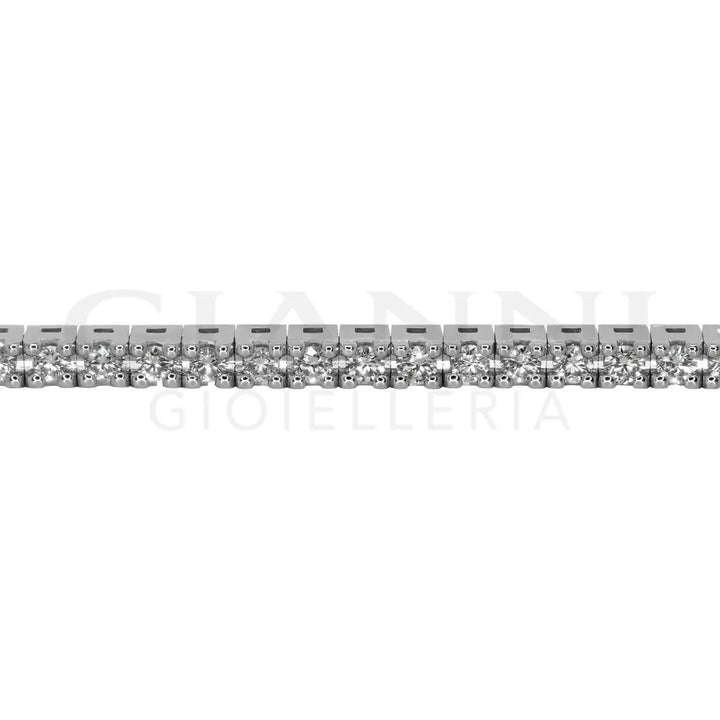 Bracciale Crivelli - Tennis in Oro Bianco con Diamanti 1,50 ct. - Bracciali
