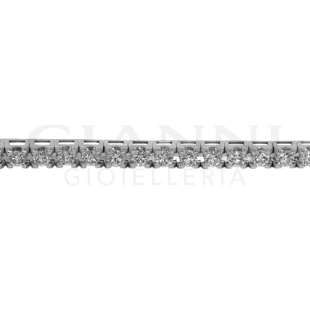 Bracciale Crivelli - Tennis in Oro Bianco con Diamanti 3,00 ct. - Bracciali
