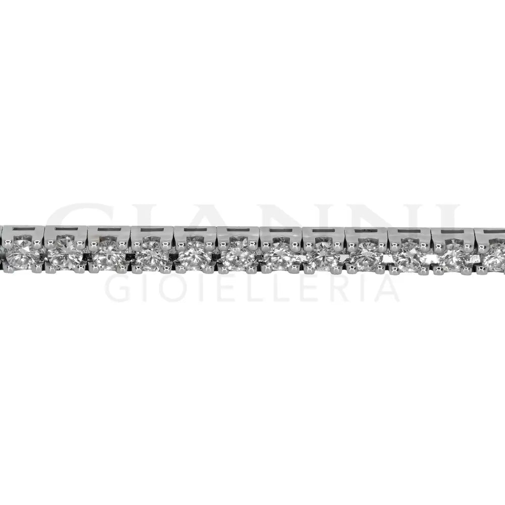 Bracciale Crivelli - Tennis in Oro Bianco con Diamanti 3,00 ct. - Bracciali