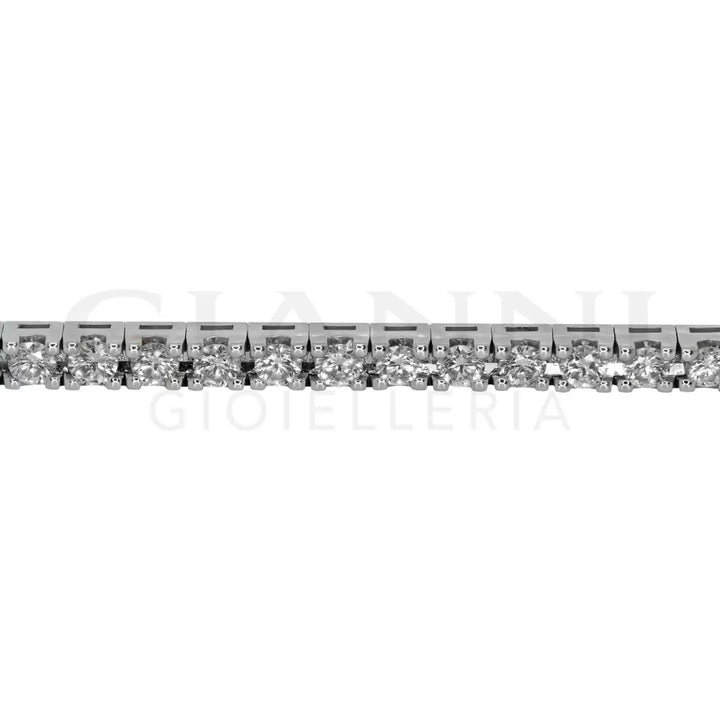 Bracciale Crivelli - Tennis in Oro Bianco con Diamanti 3,00 ct. - Bracciali