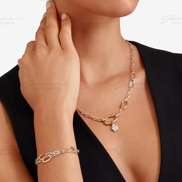 Bracciale DoDo - Essentials argento & argento dorato Bracciali