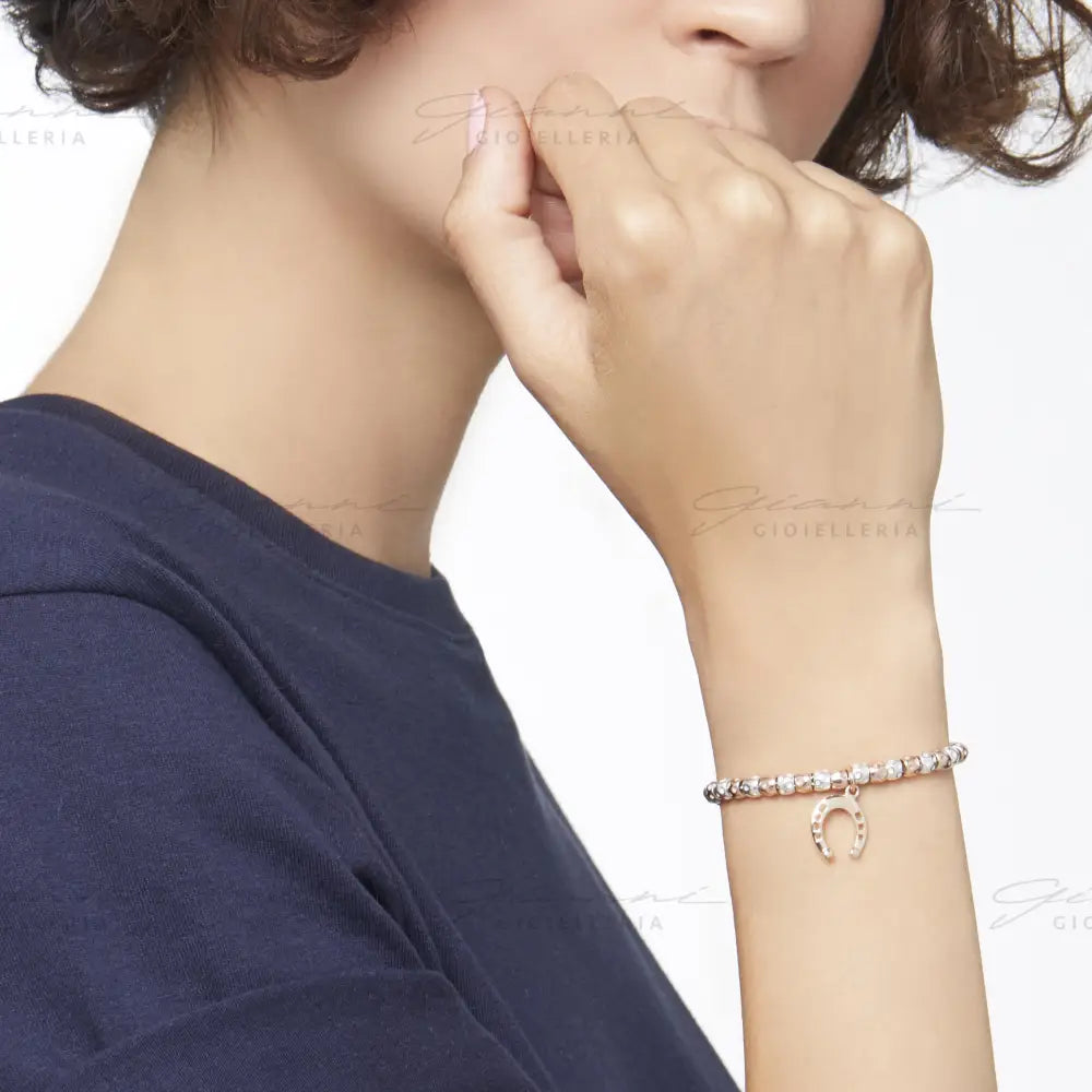 Bracciale Dodo - Granelli Argento e Oro Rosa Bracciali