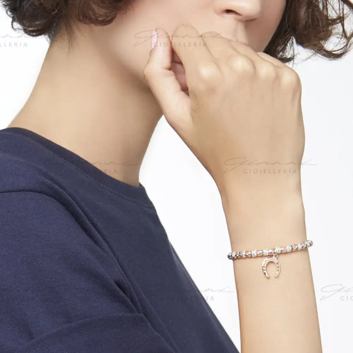 Bracciale Dodo - Granelli Argento e Oro Rosa Bracciali