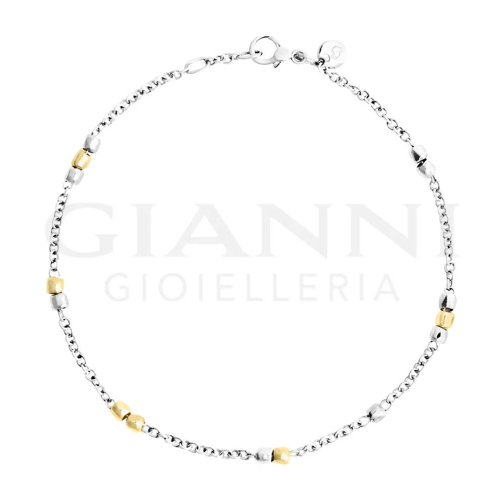 Bracciale DoDo - Mini granelli argento & oro giallo Bracciali
